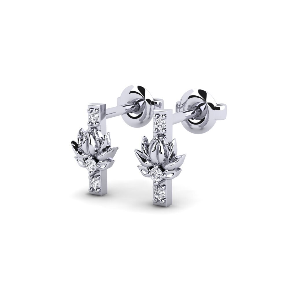 950 Palladium Damen ohrring Avskild