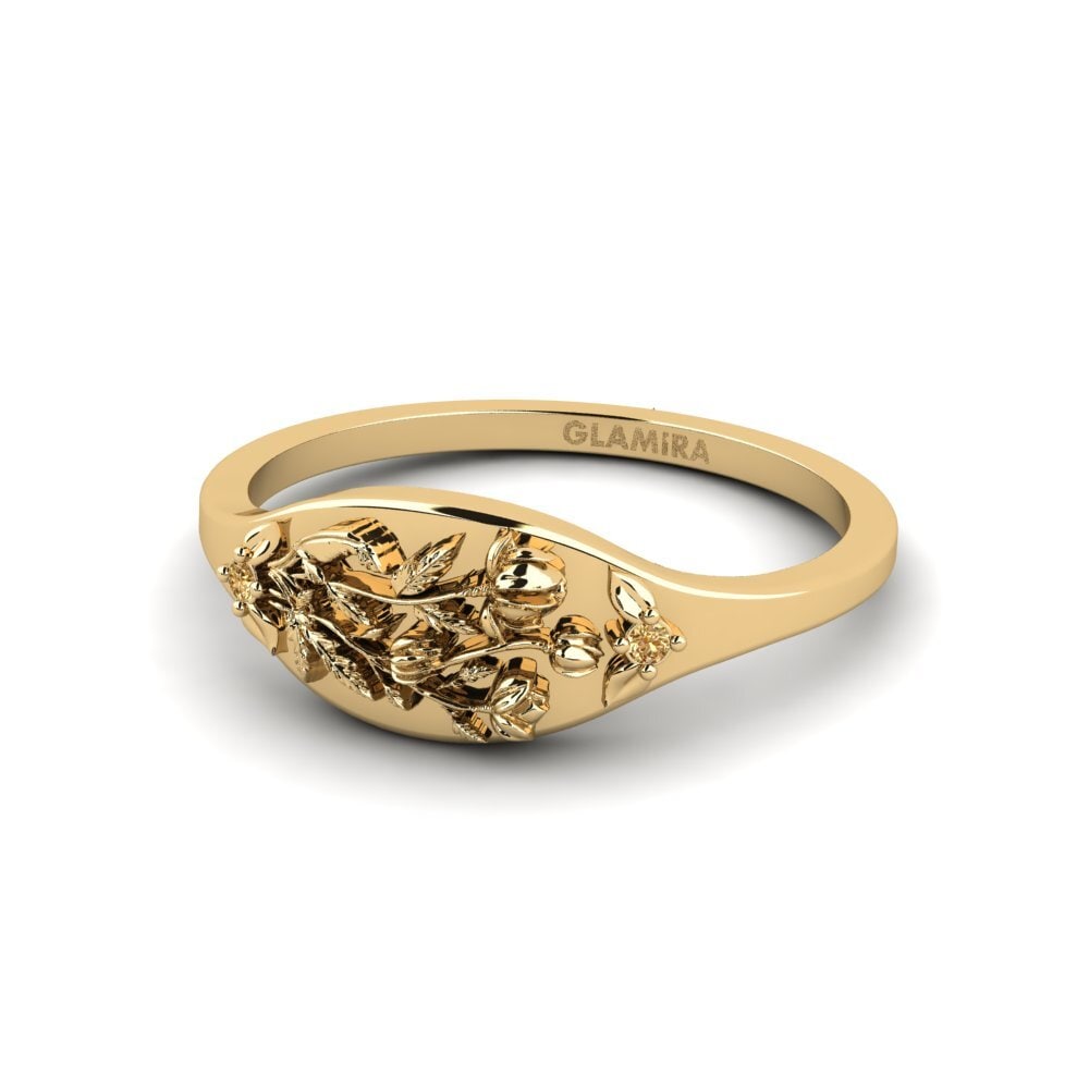 Brown Diamond Ring Basorelief