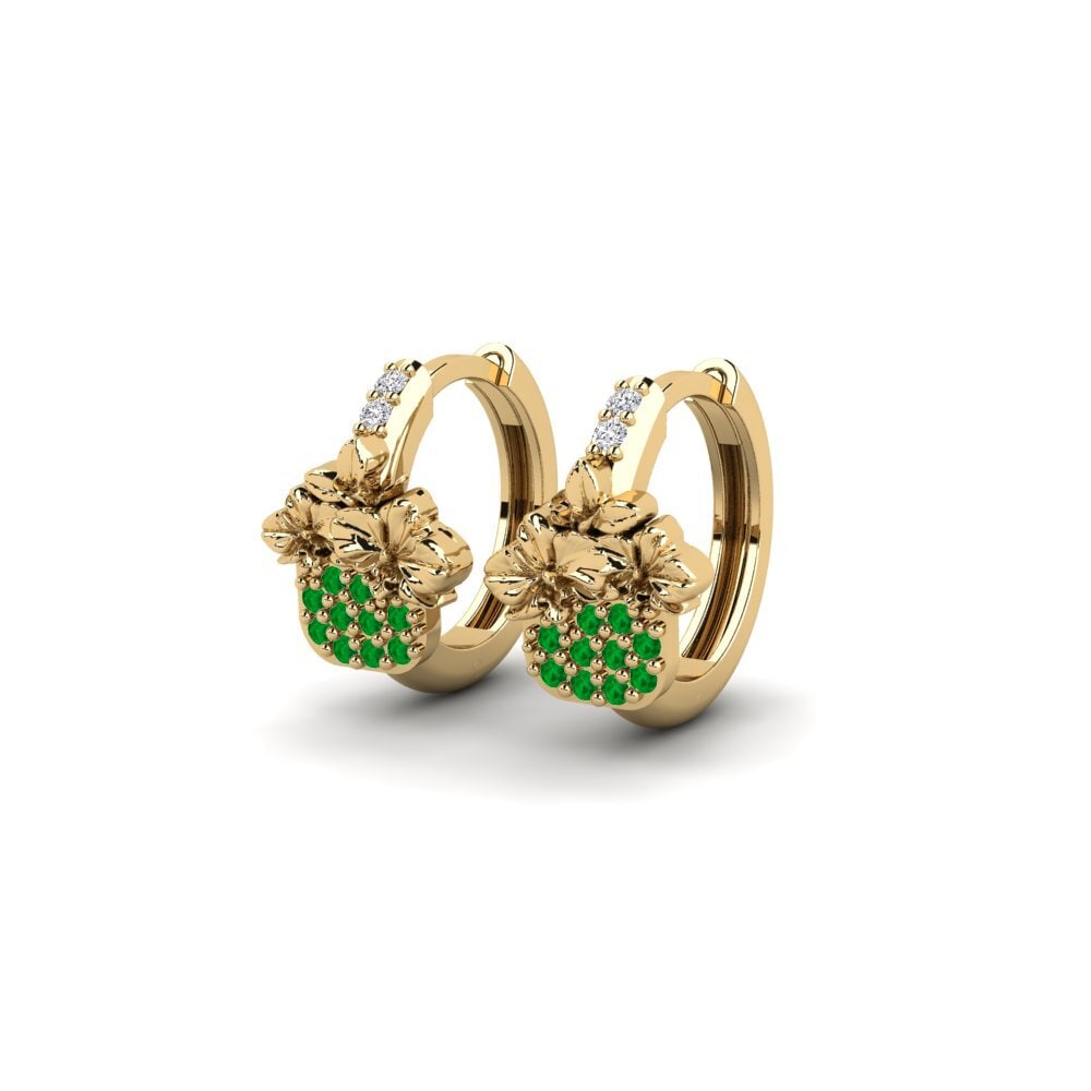 Emerald Women's Earring Battery