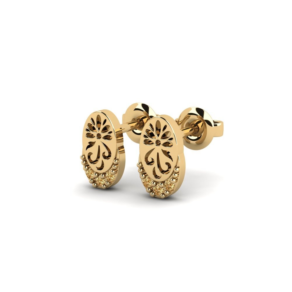 Brown Diamond Women's Earring Bleunienn