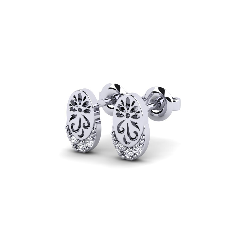 950 Palladium Damen ohrring Bleunienn