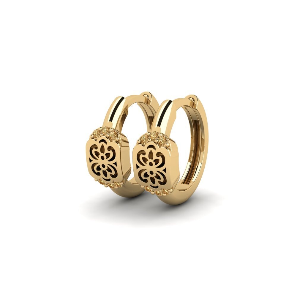 Brown Diamond Women's Earring Blodyn