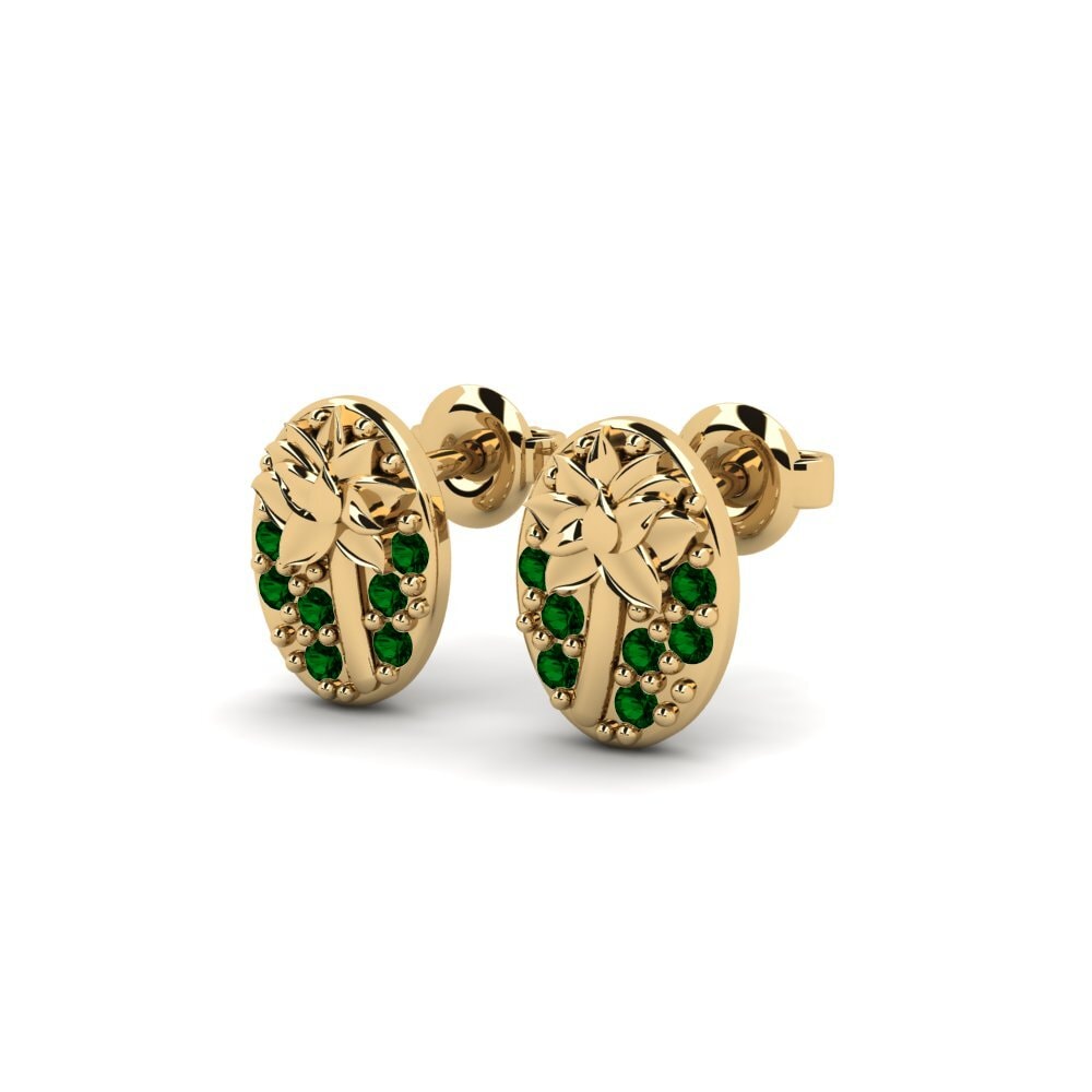 Zircônia Verde Brincos Feminino Broome
