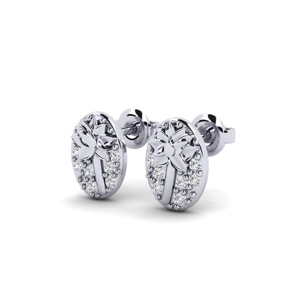 950 Palladium Damen ohrring Broome