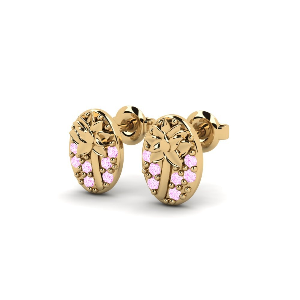 Safira Rosa Brincos Feminino Broome