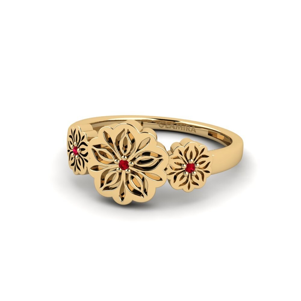 Circonita Roja Anillo Bukad