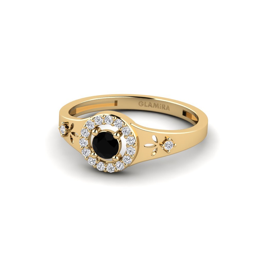 Zafiro negro Anillo Cwako