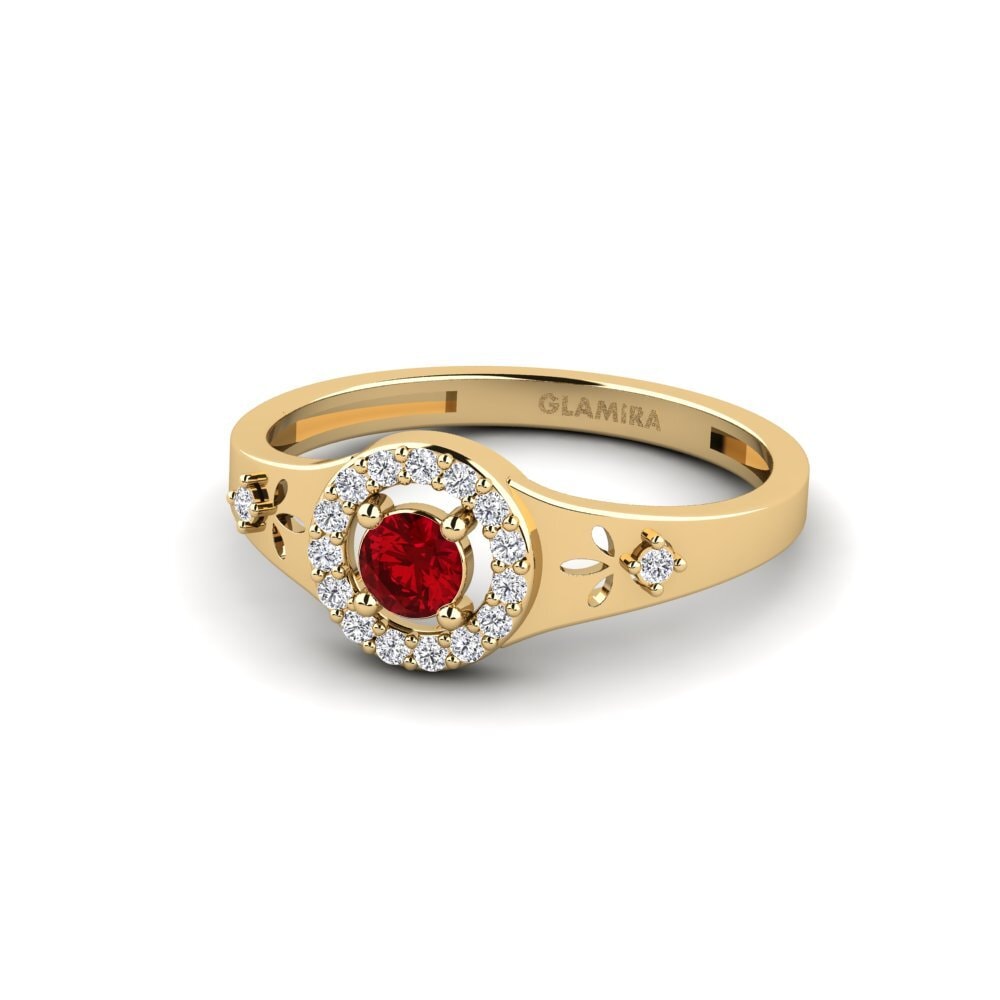 Circonita Roja Anillo Cwako