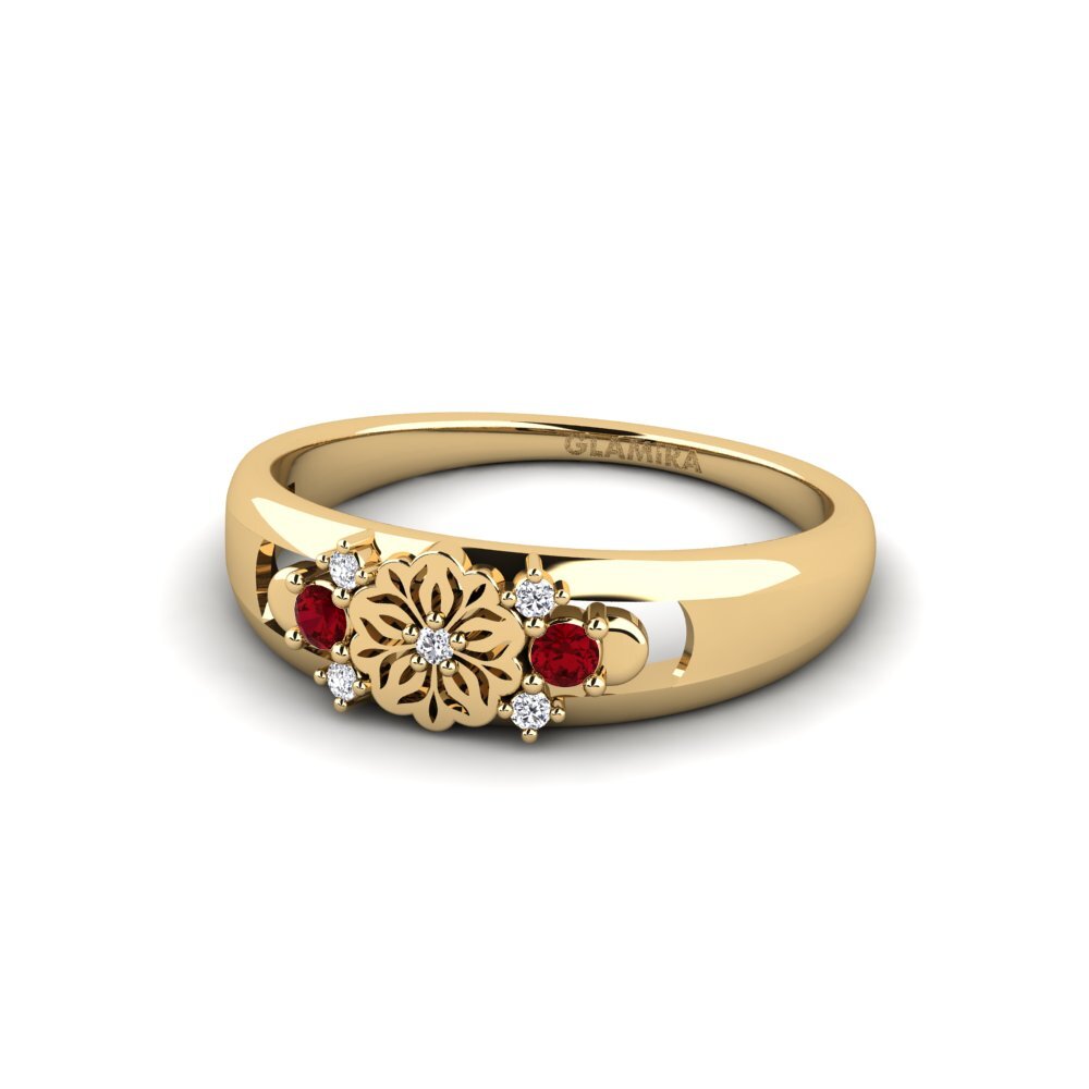 Circonita Roja Anillo Fiefita