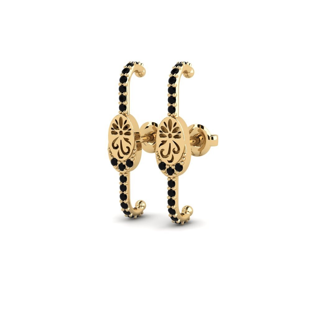 Diamante Negro Pendiente de mujer Gladlynt