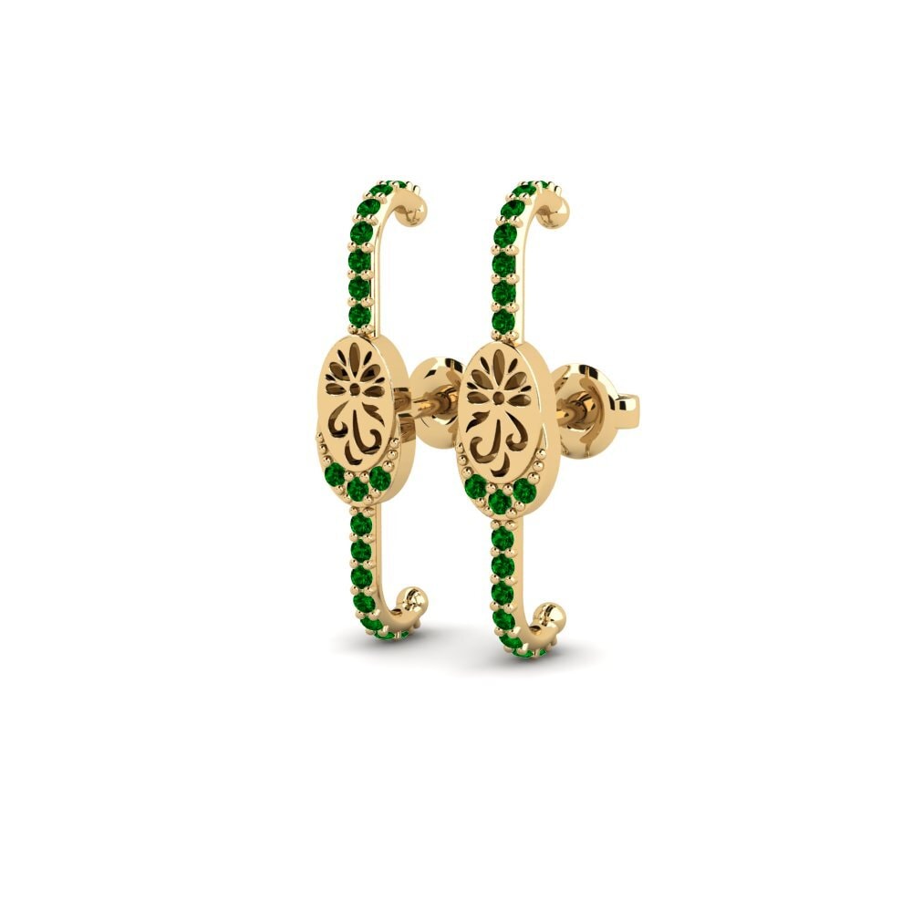 Green Zirconia Women's Earring Gladlynt