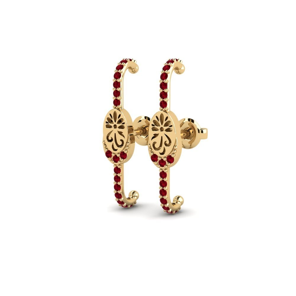 ruby-zirconia Women's ต่างหู Gladlynt