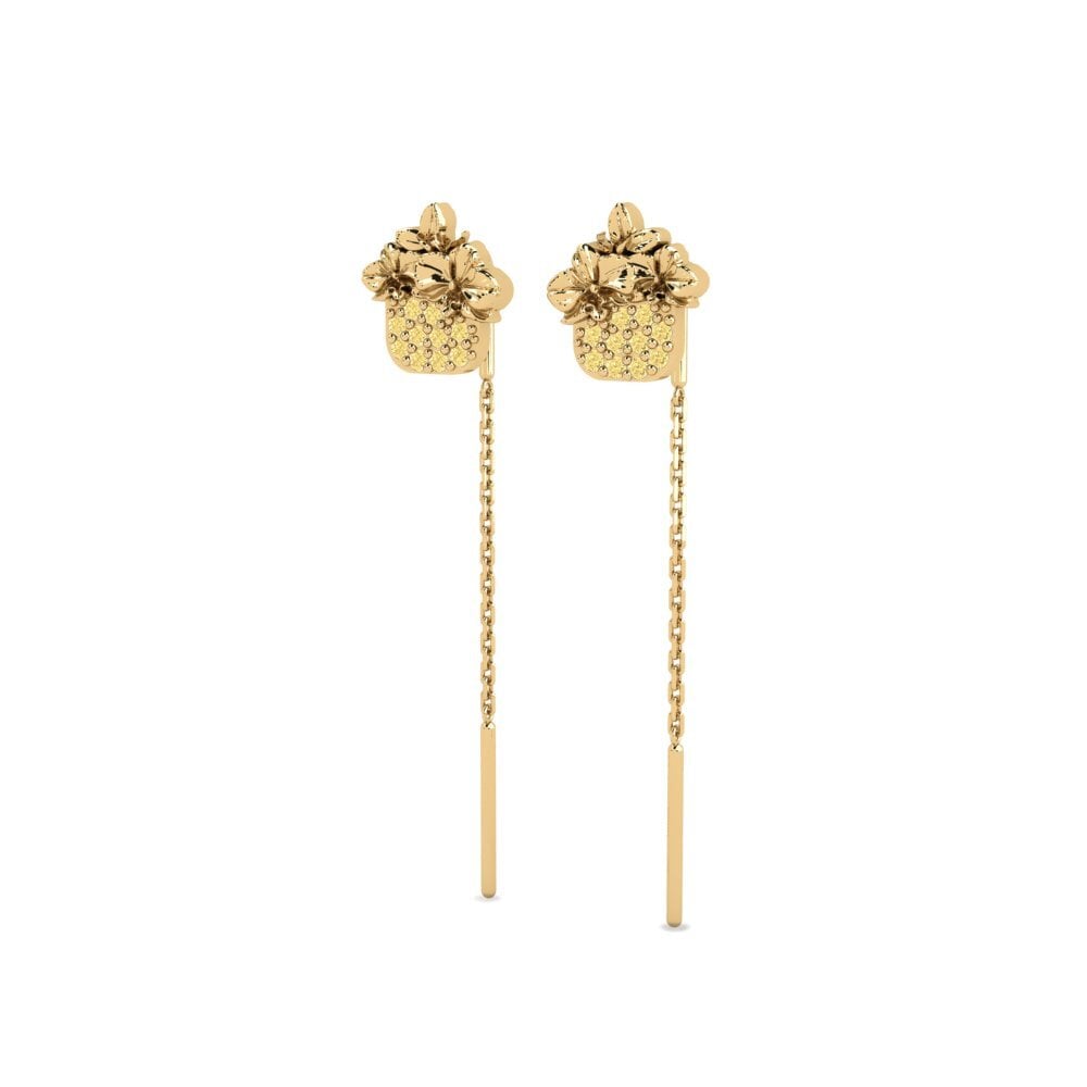 Yellow Diamond Women's Earring Knightsen
