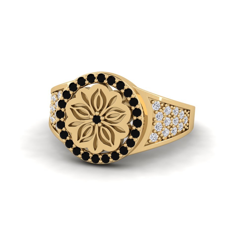 Zafiro negro Anillo Kouler