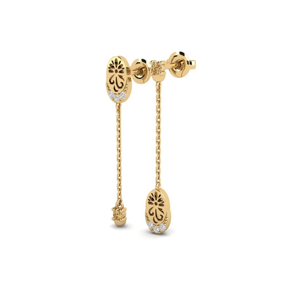 Brown Diamond Women's Earring Maliket
