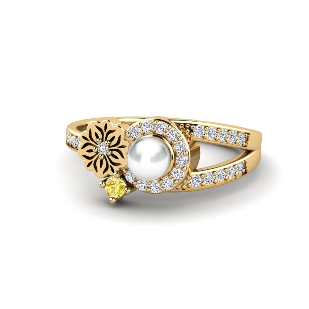 Zafiro amarillo Anillo Nzoroko