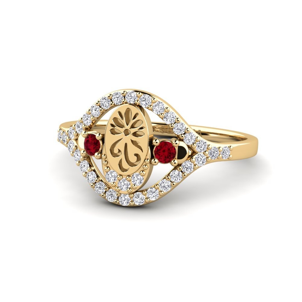 Circonita Roja Anillo Panqara
