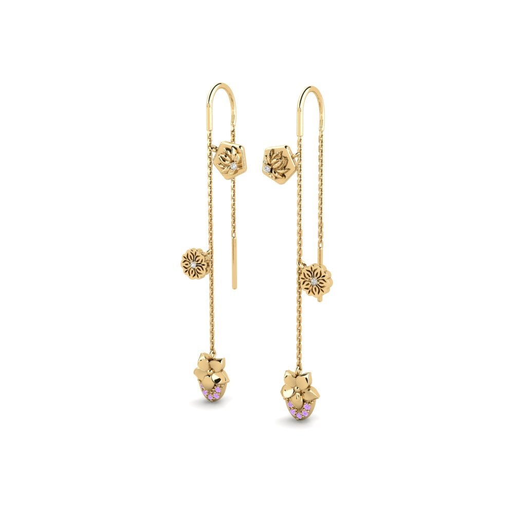 Amethyst Women's Earring Pinaleser