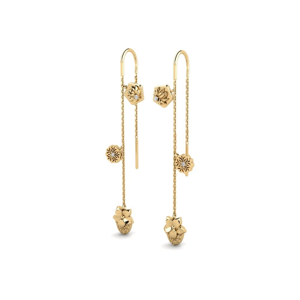 Brown Diamond Women's Earring Pinaleser