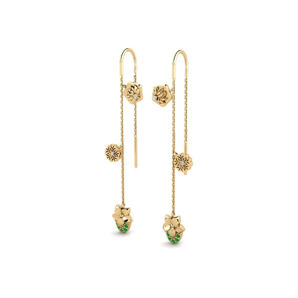 Emerald Women's Earring Pinaleser