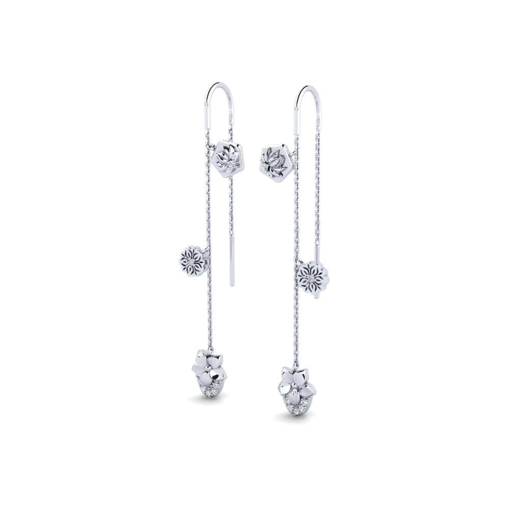 950 Palladium Damen ohrring Pinaleser