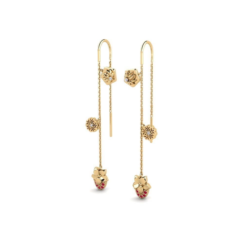 Ruby Women's Earring Pinaleser
