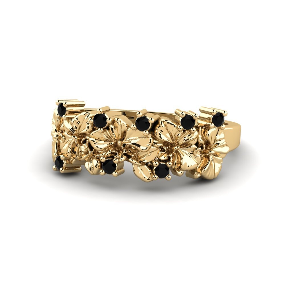 Zafiro negro Anillo Portabellia