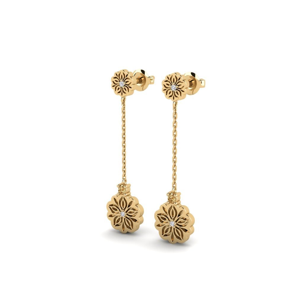 Brown Diamond Women's Earring Rawng