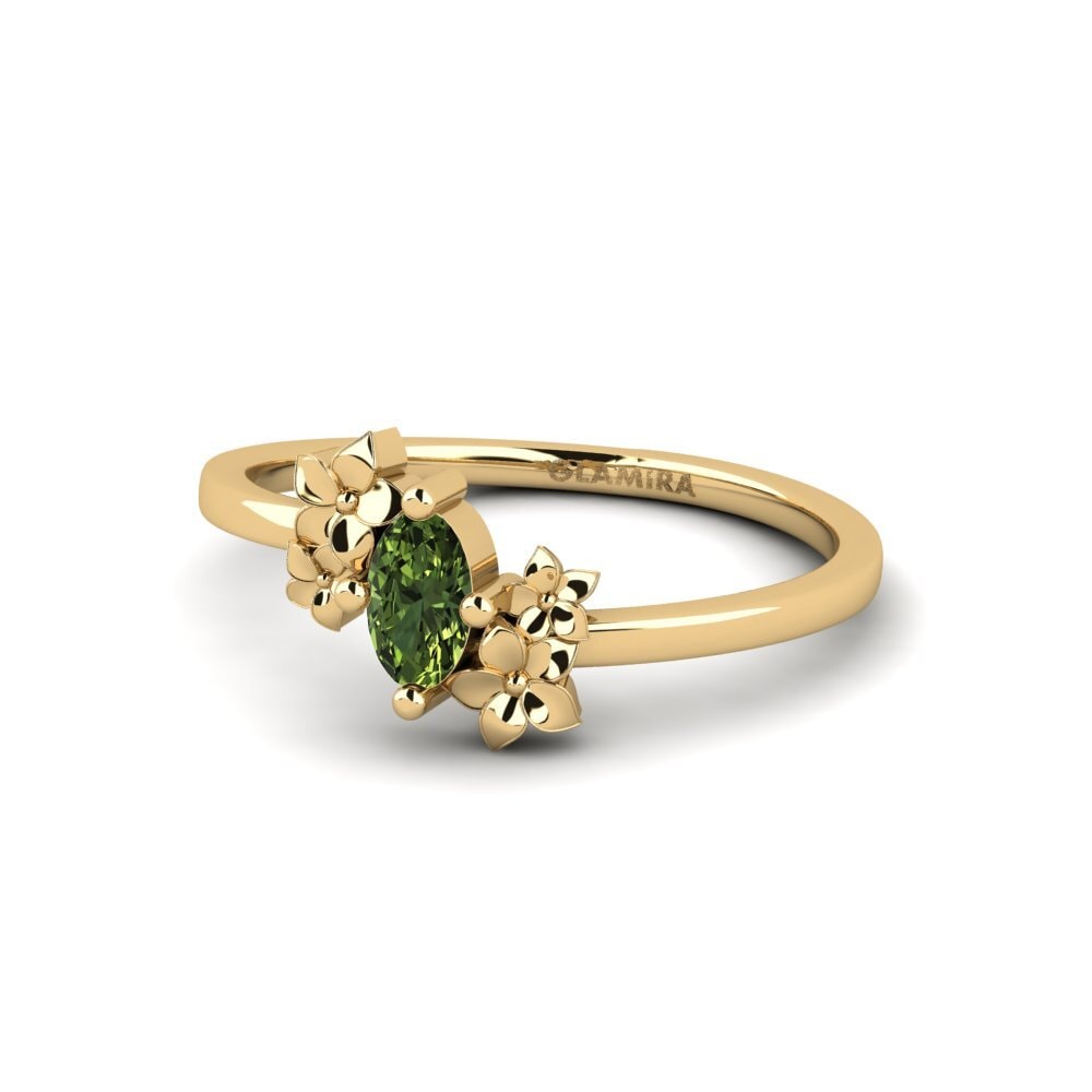 Safira Verde Anel Rohen
