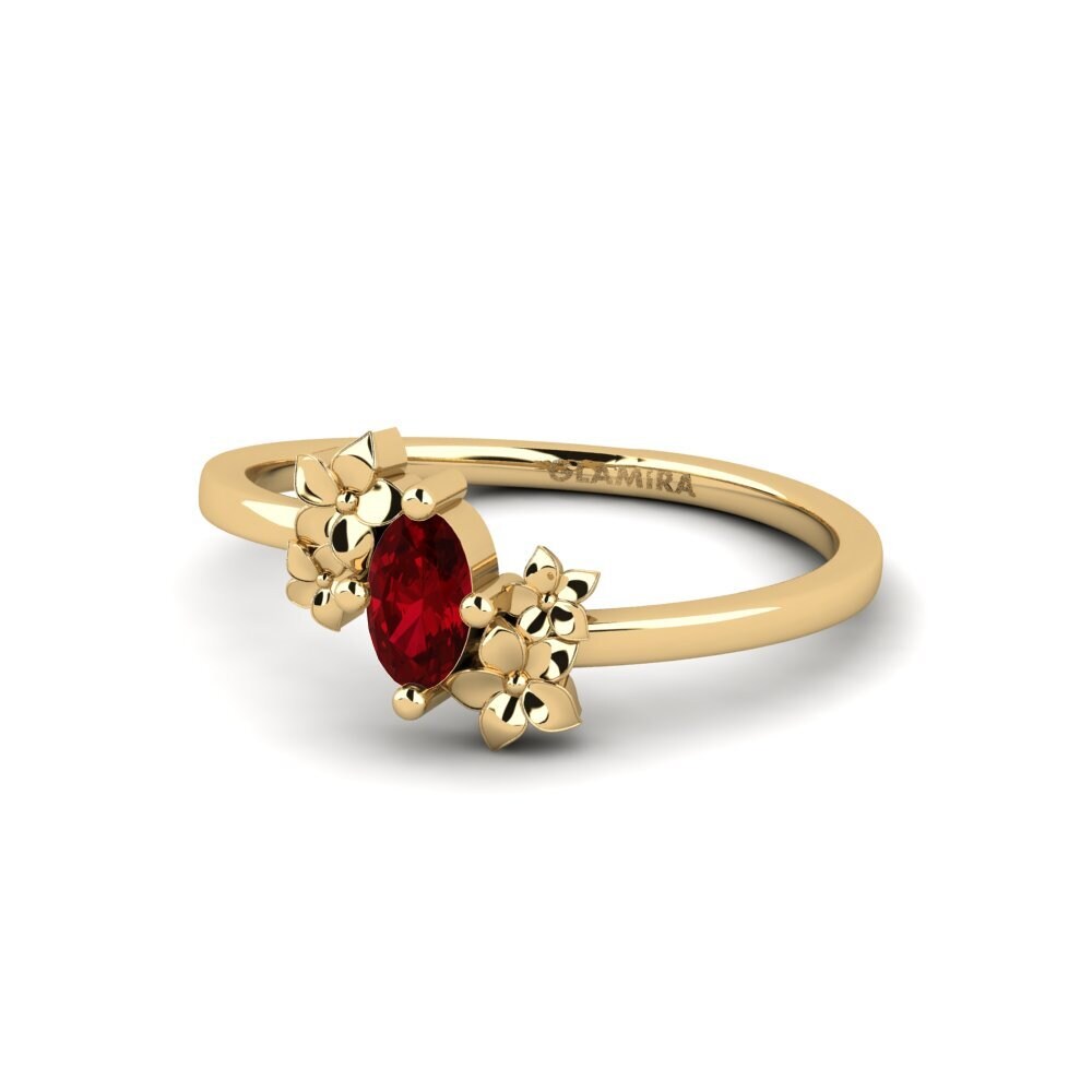 Circonita Roja Anillo Rohen
