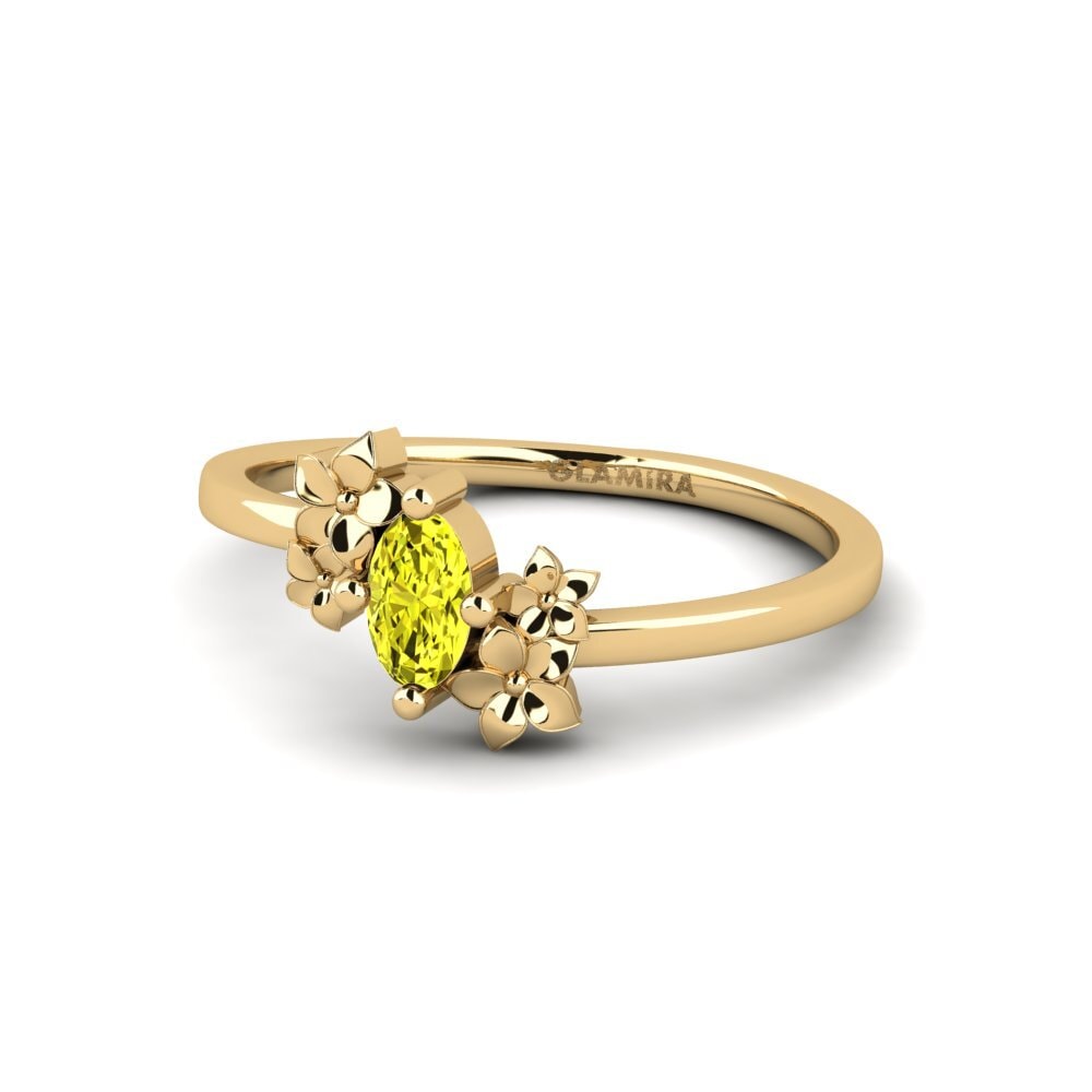 Diamante Amarillo Anillo Rohen