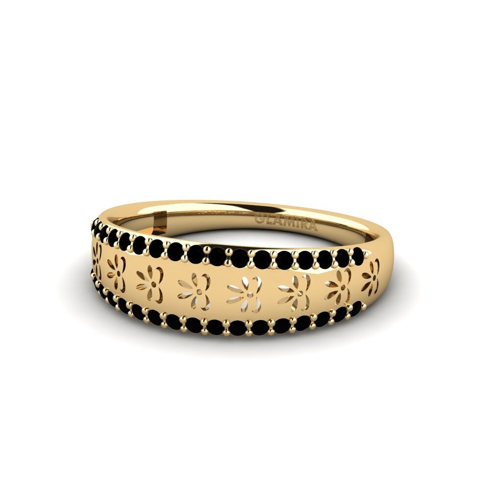 Zafiro negro Anillo Ruvara