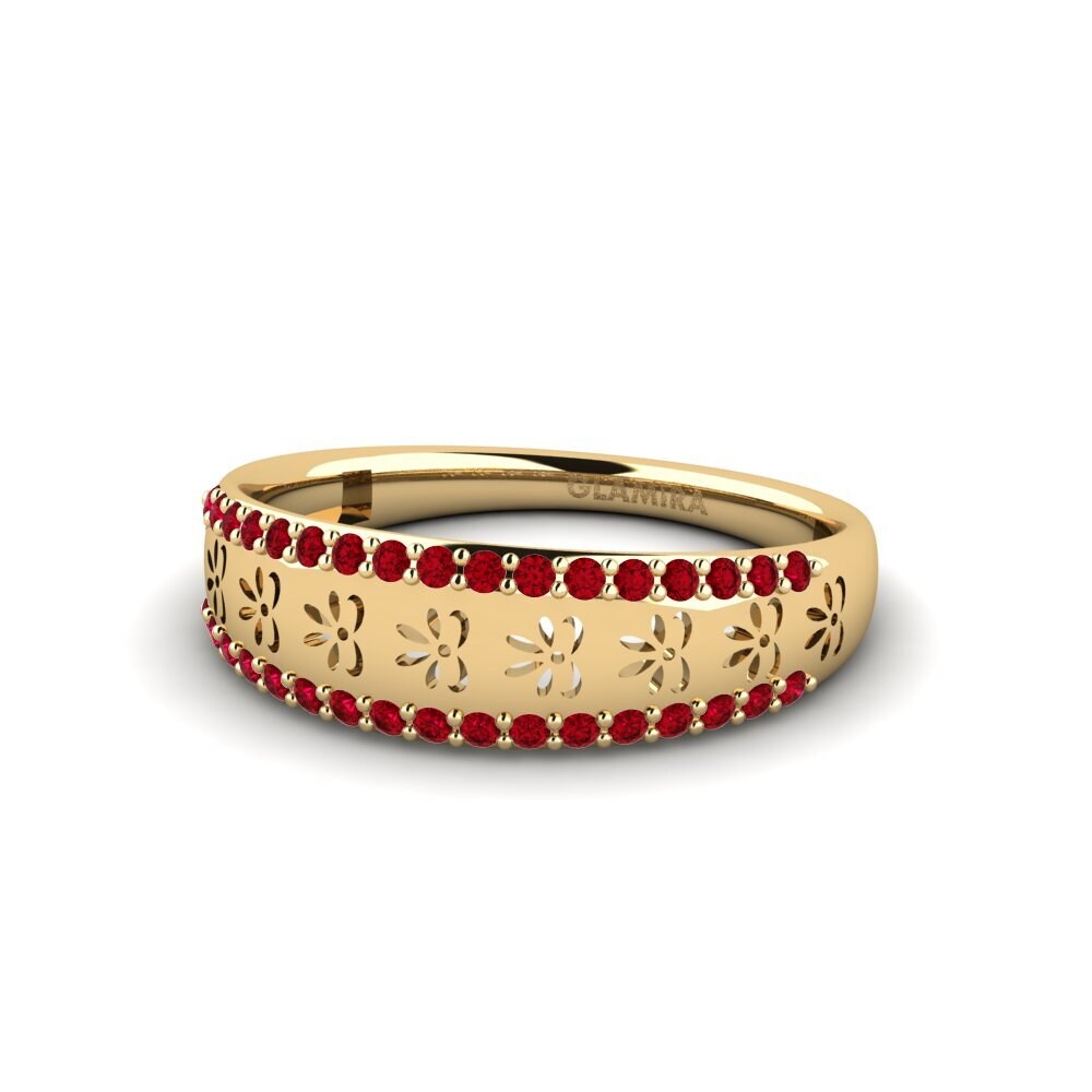 Circonita Roja Anillo Ruvara