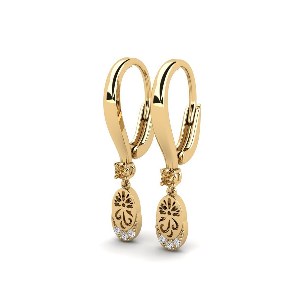Brown Diamond Women's Earring Senikau