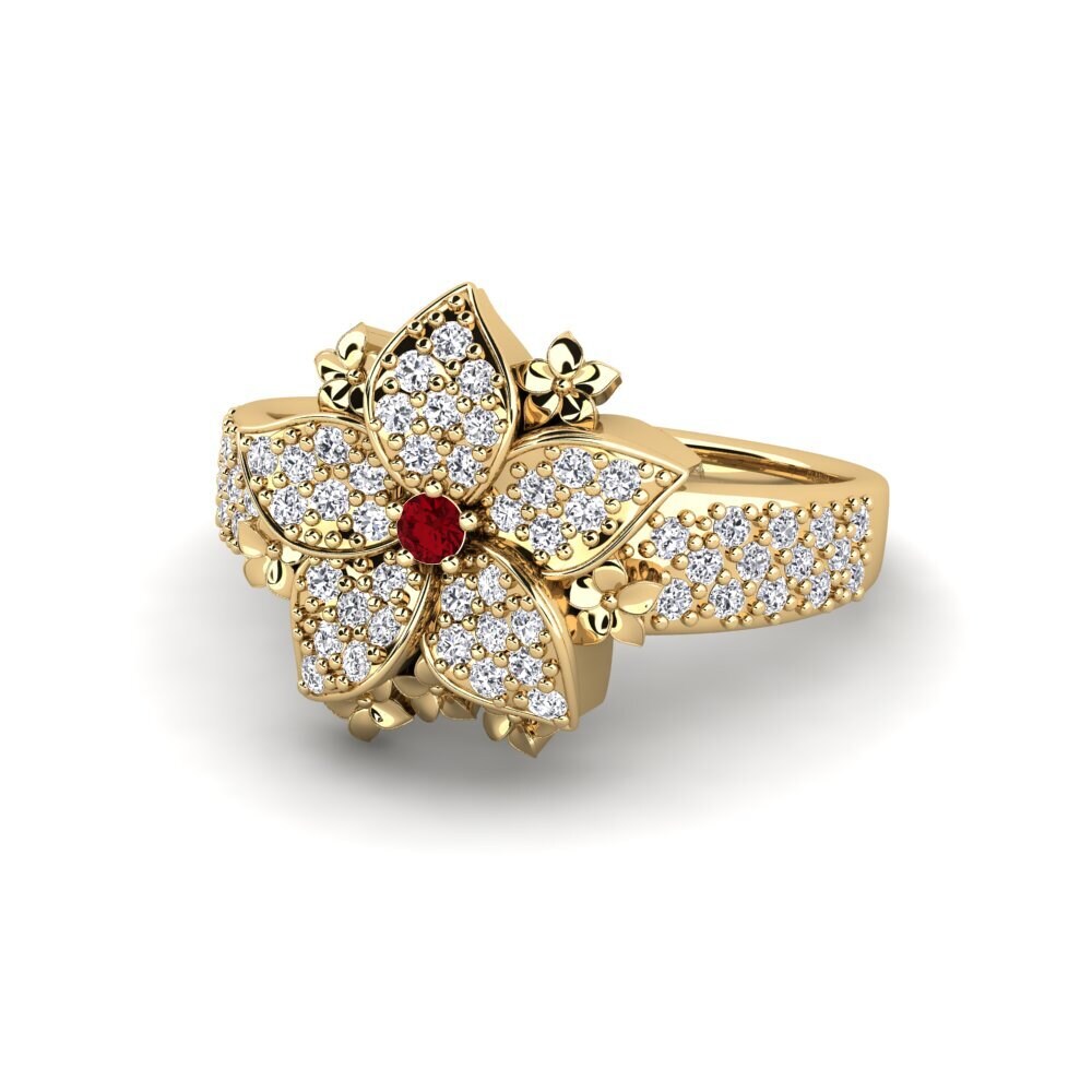 Circonita Roja Anillo Serin
