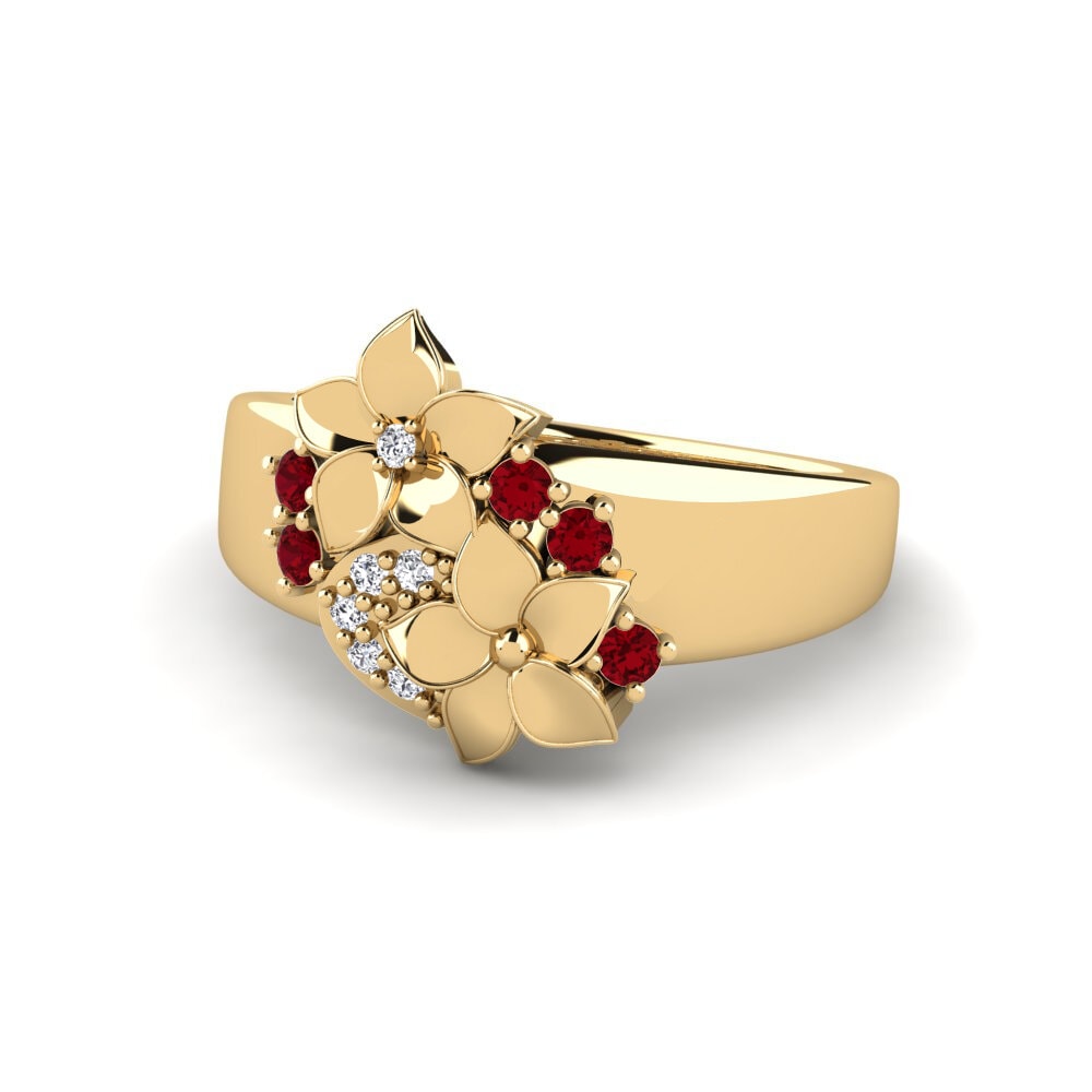Circonita Roja Anillo Silven