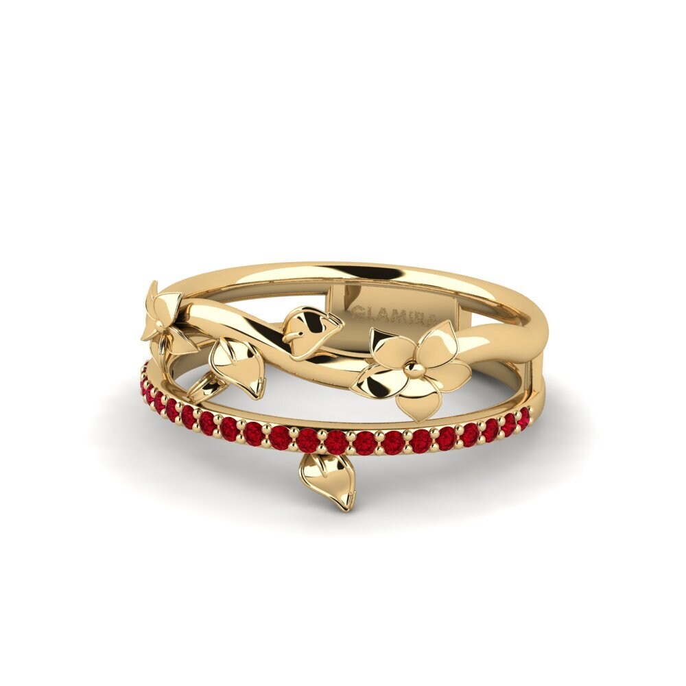 Circonita Roja Anillo Sloanea