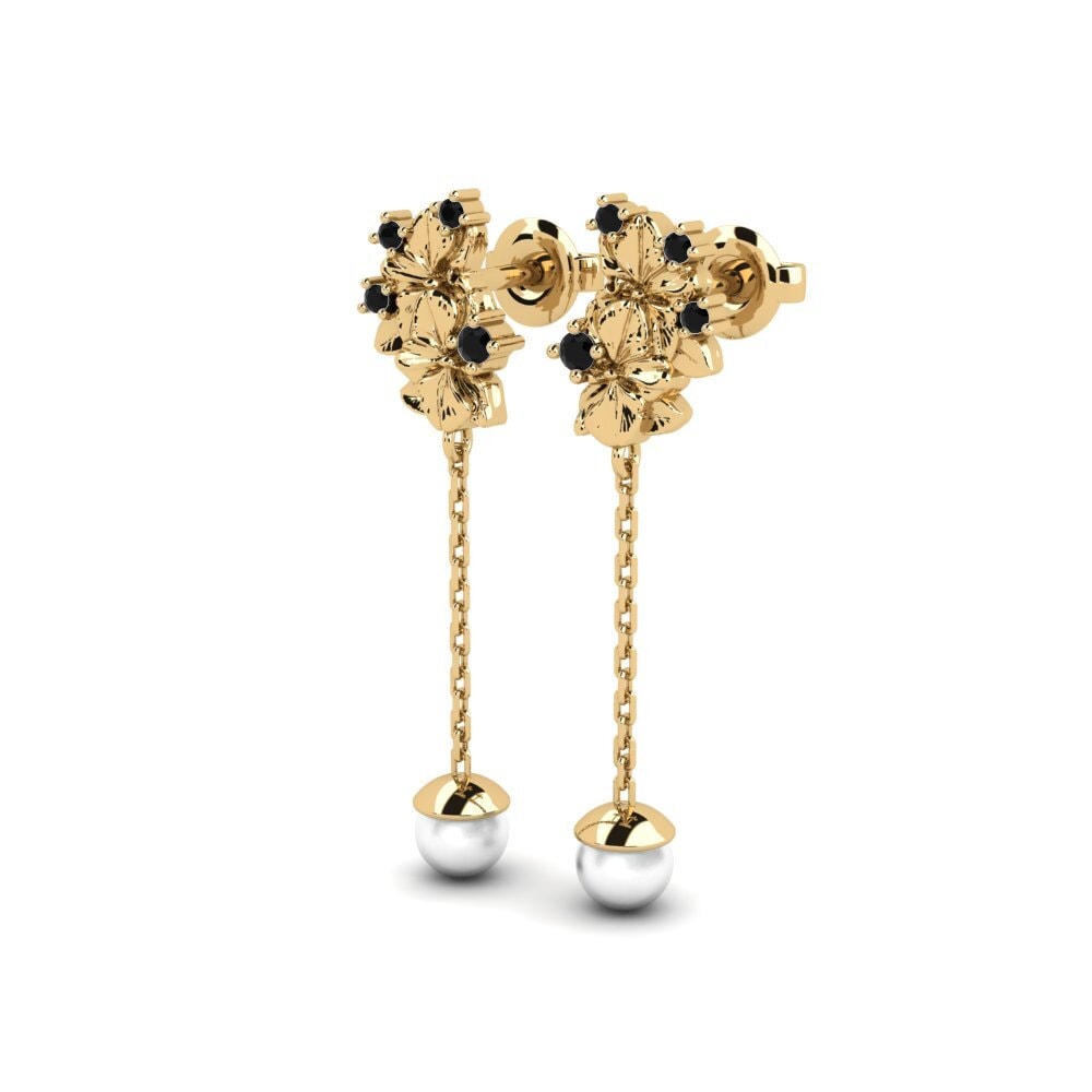 Diamante Negro Pendiente de mujer Sohae - B