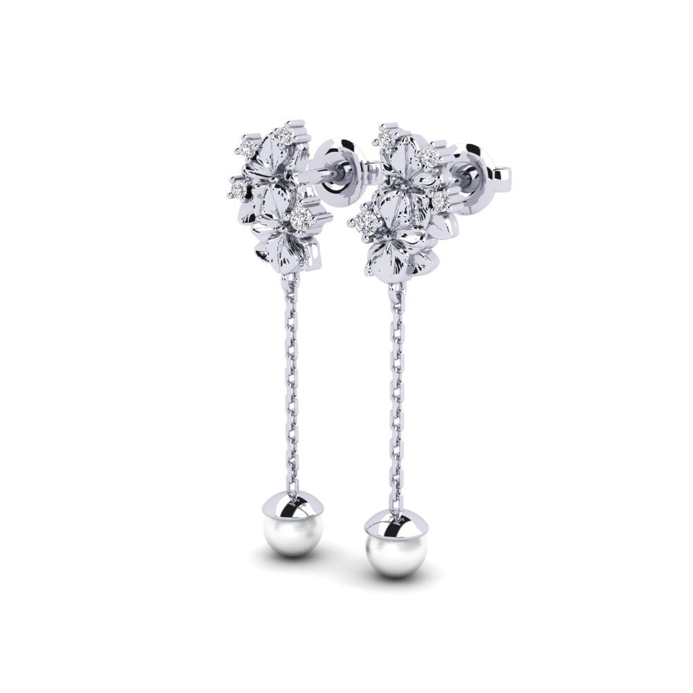 950 Palladium Damen ohrring Sohae - B