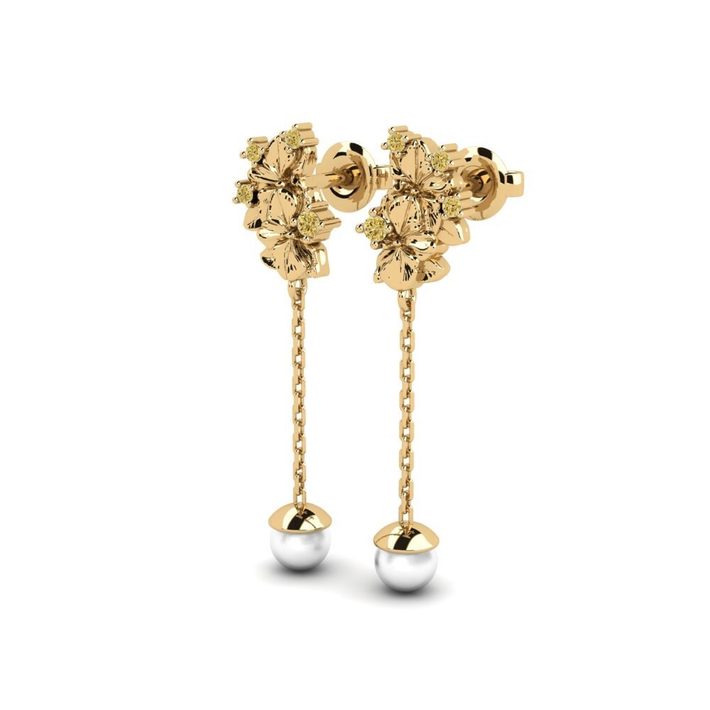 Yellow Diamond Women's Earring Sohae - B