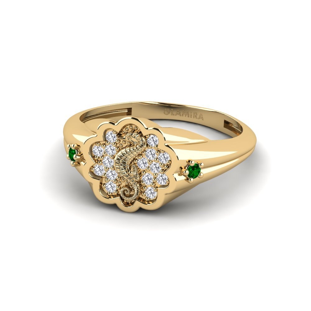 Circonita Verde Anillo Surridenti