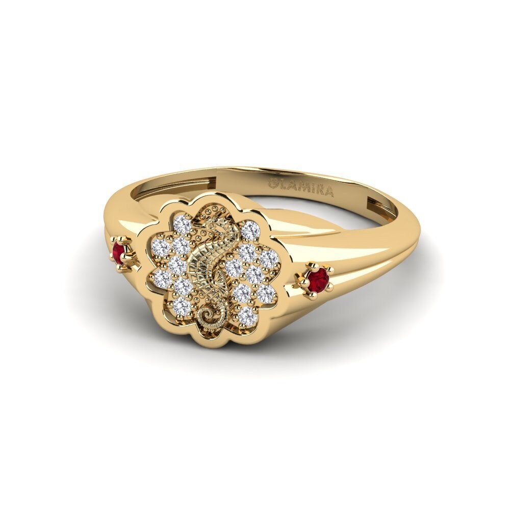 Circonita Roja Anillo Surridenti