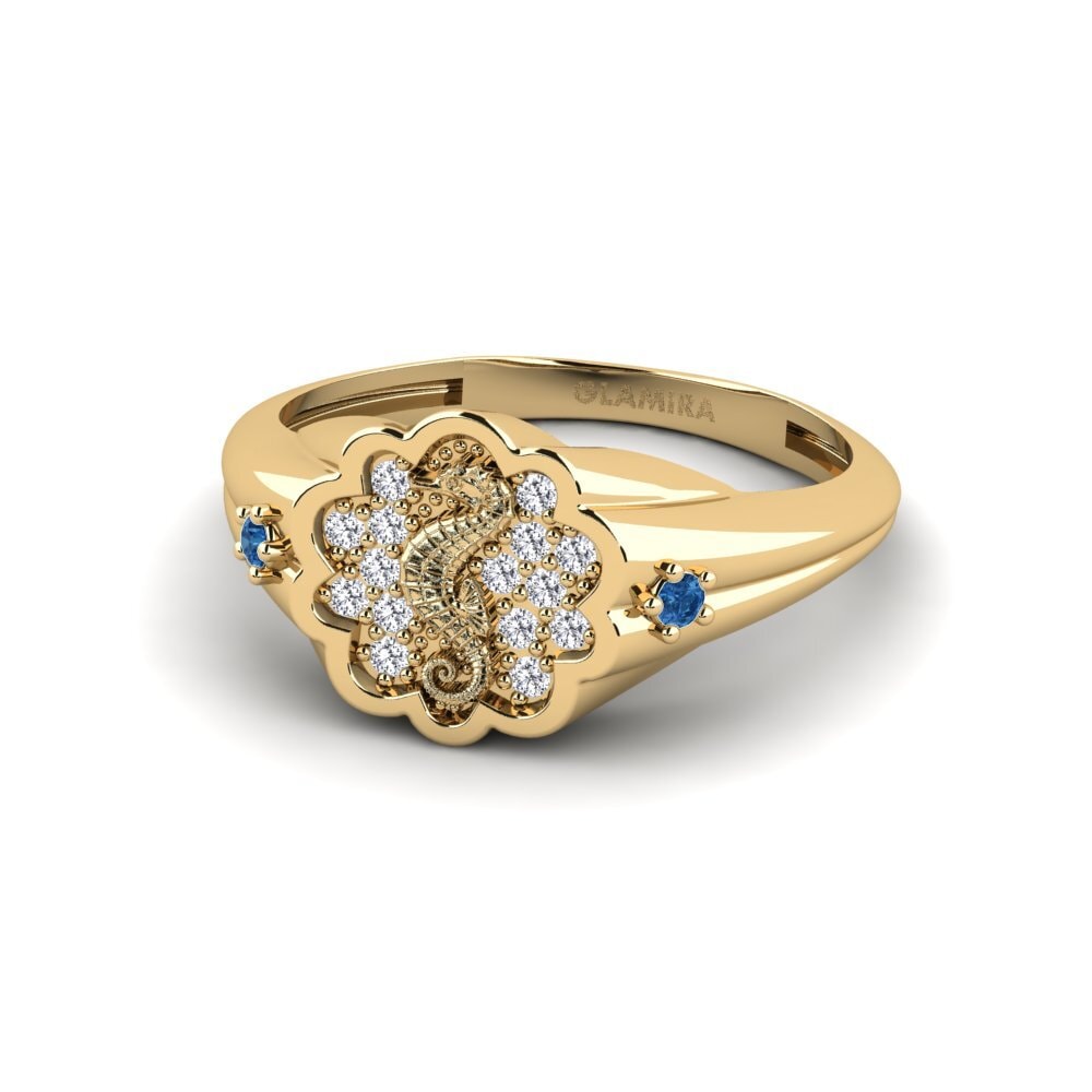 Dark Blue Zirconia Ring Surridenti