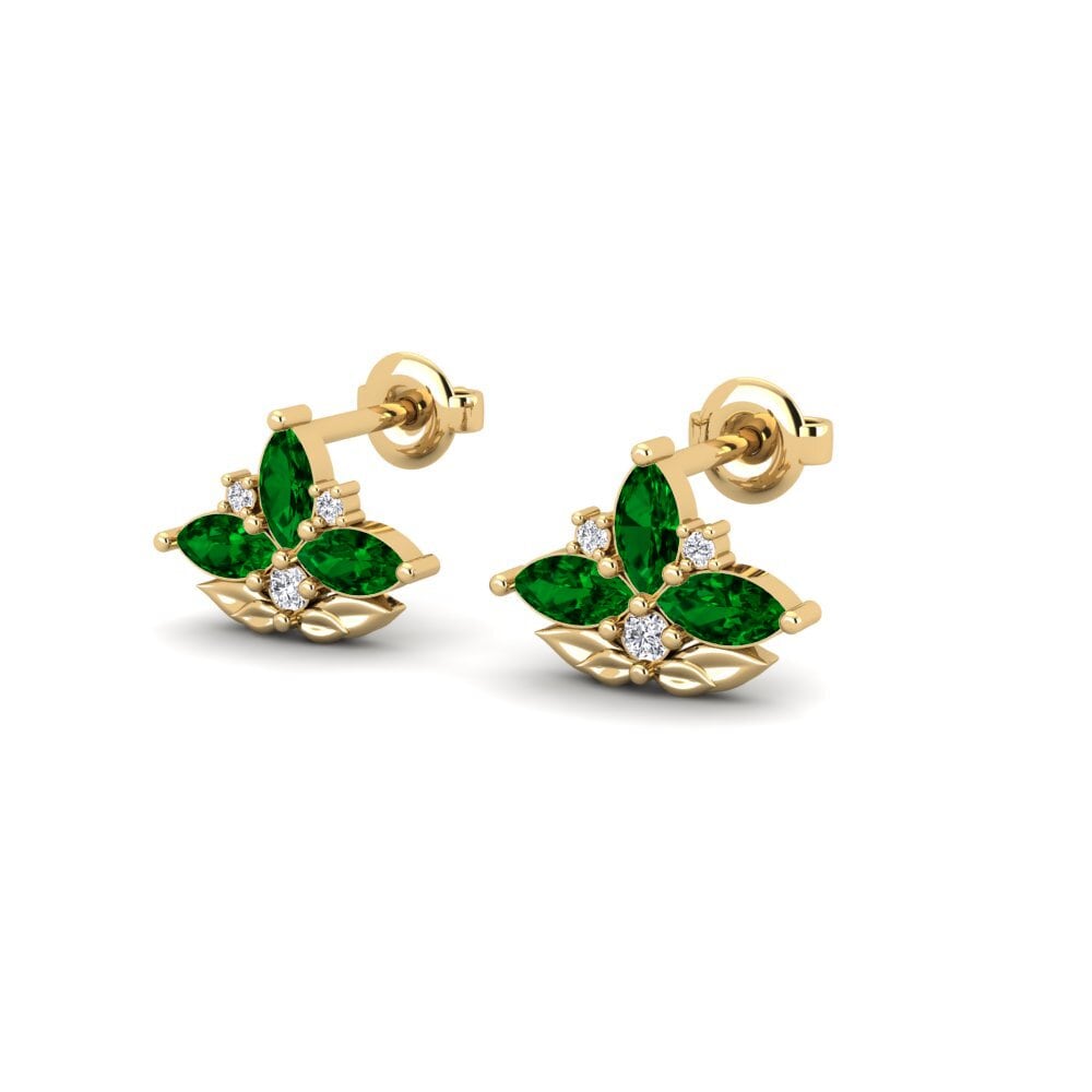 Zircônia Verde Brincos Feminino Templonza