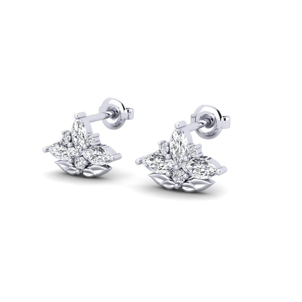 950 Palladium Damen ohrring Templonza