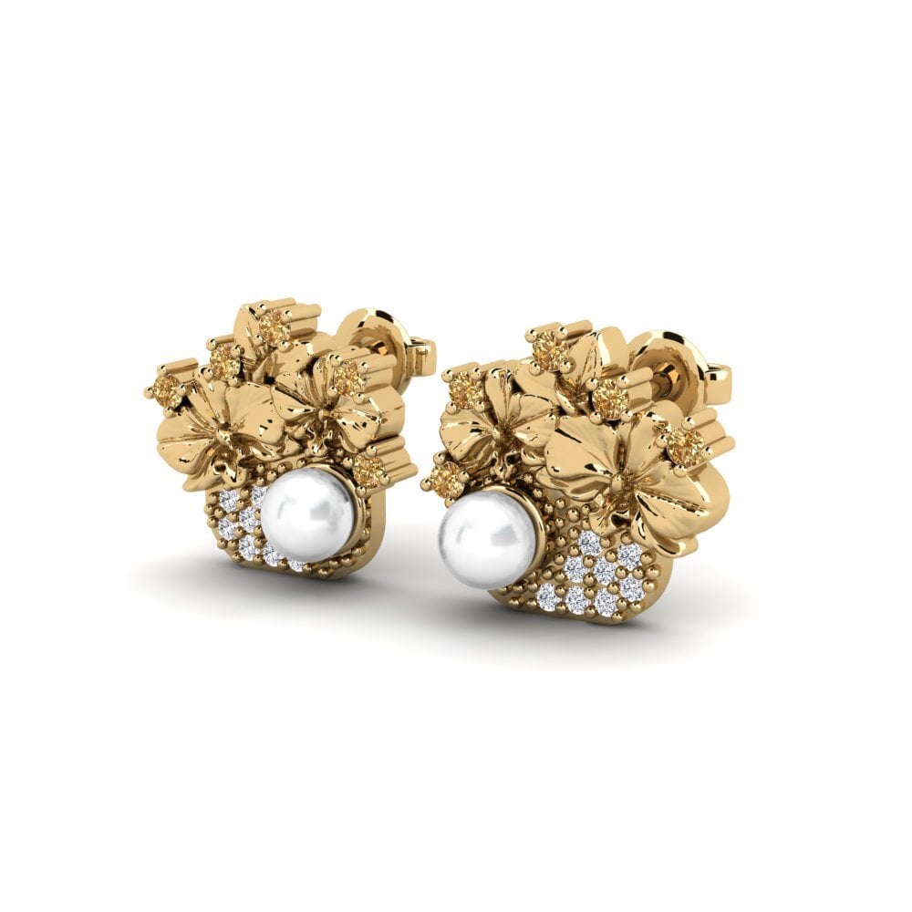 Brown Diamond Women's Earring Valea