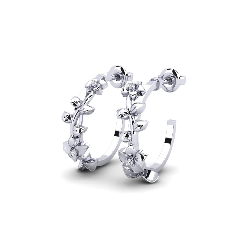 950 Palladium Damen ohrring Varick