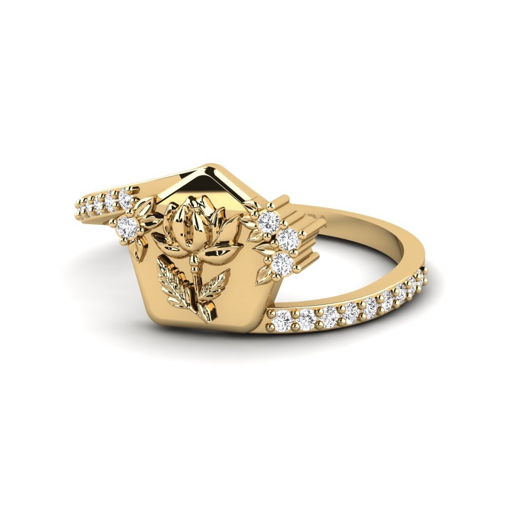 Zafiro blanco Anillo Varslighet