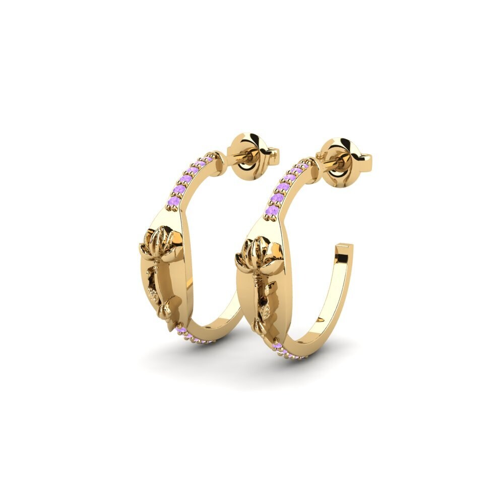 Round Amethyst Women's Earring Velatura