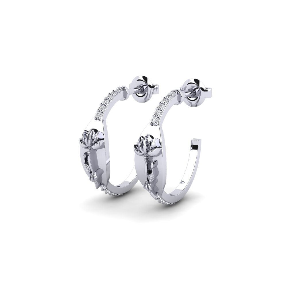 950 Palladium Damen ohrring Velatura